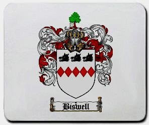 Biswell coat of arms mouse pad