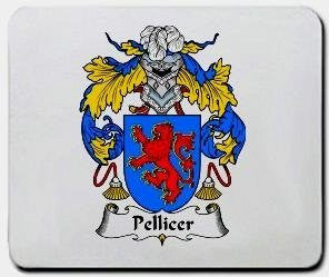 Pellicer coat of arms mouse pad