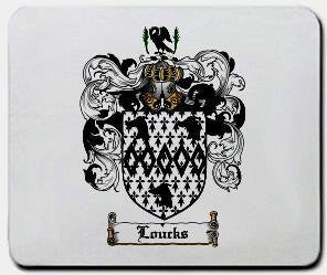 Loucks coat of arms mouse pad