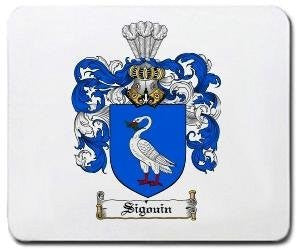 Sigouin coat of arms mouse pad