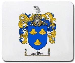 Vanwyk coat of arms mouse pad