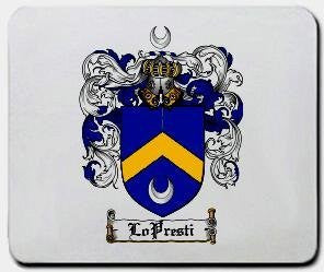 Lopresti coat of arms mouse pad
