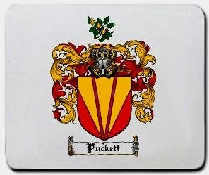 Puckett coat of arms mouse pad