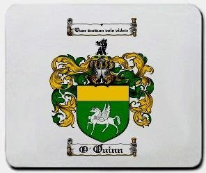O'quinn coat of arms mouse pad