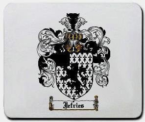 Jefries coat of arms mouse pad
