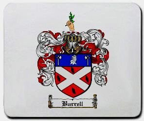 Burrell coat of arms mouse pad