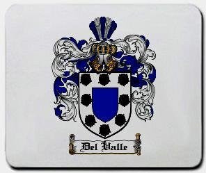 Del-valle coat of arms mouse pad