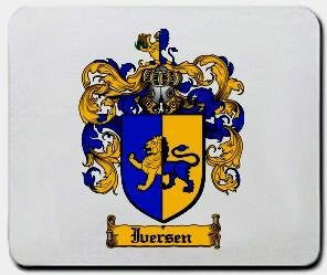 Iversen coat of arms mouse pad