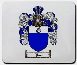 Post coat of arms mouse pad