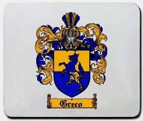 Greco coat of arms mouse pad