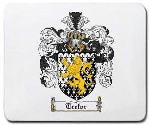 Trefor coat of arms mouse pad