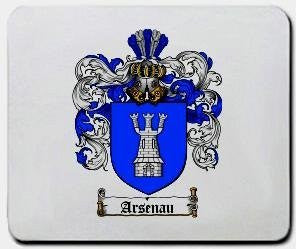 Arsenau coat of arms mouse pad