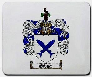 Gibney coat of arms mouse pad