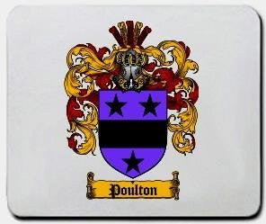 Poulton coat of arms mouse pad