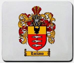 Luciano coat of arms mouse pad