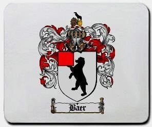 Baer coat of arms mouse pad