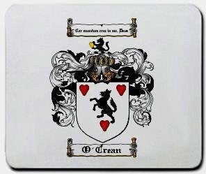 O'crean coat of arms mouse pad