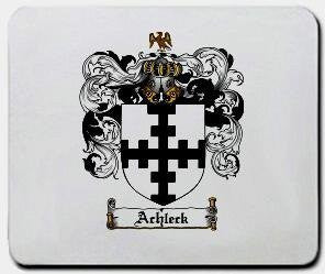 Achleck coat of arms mouse pad