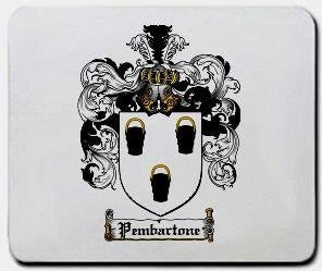 Pembartone coat of arms mouse pad