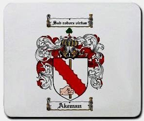 Akeman coat of arms mouse pad