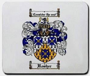 Rosher coat of arms mouse pad