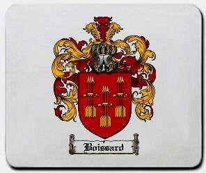 Boissard coat of arms mouse pad