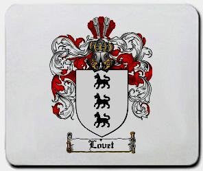 Lovet coat of arms mouse pad