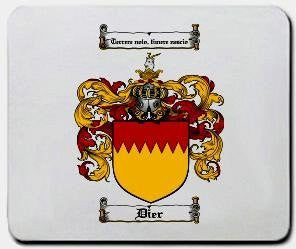 Dier coat of arms mouse pad
