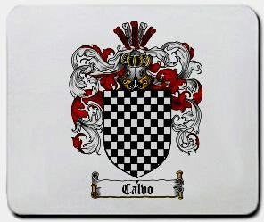 Calvo coat of arms mouse pad