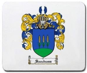 Sandness coat of arms mouse pad