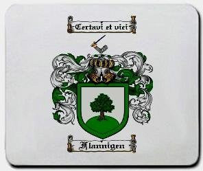 Flannigen coat of arms mouse pad