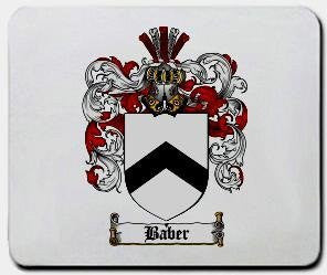 Baber coat of arms mouse pad