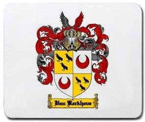 Van-kerkhove coat of arms mouse pad