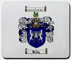 Kelly coat of arms mouse pad
