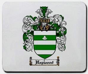 Hapwood coat of arms mouse pad