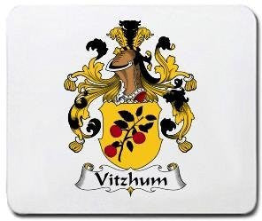 Vitzhum coat of arms mouse pad