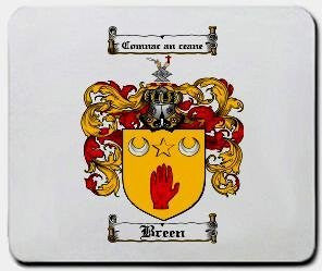 Breen coat of arms mouse pad