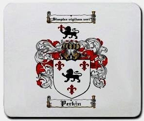 Perkin coat of arms mouse pad