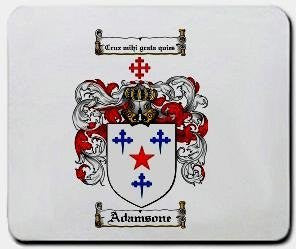 Adamsone coat of arms mouse pad