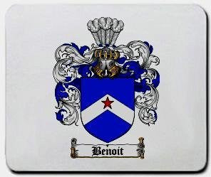 Benoit coat of arms mouse pad