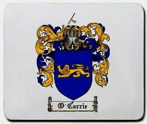 O'carrie coat of arms mouse pad