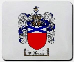 O'hennis coat of arms mouse pad