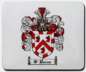 O'boran coat of arms mouse pad