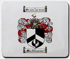 Macalexander coat of arms mouse pad