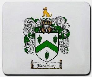 Broadway coat of arms mouse pad