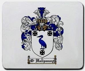 O'hallpenny coat of arms mouse pad