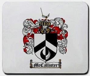 Mccallister coat of arms mouse pad