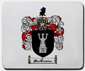 Macquiston coat of arms mouse pad