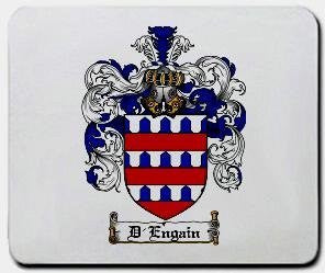 D'engain coat of arms mouse pad