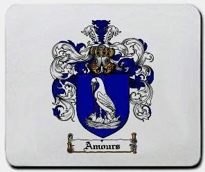 Amours coat of arms mouse pad